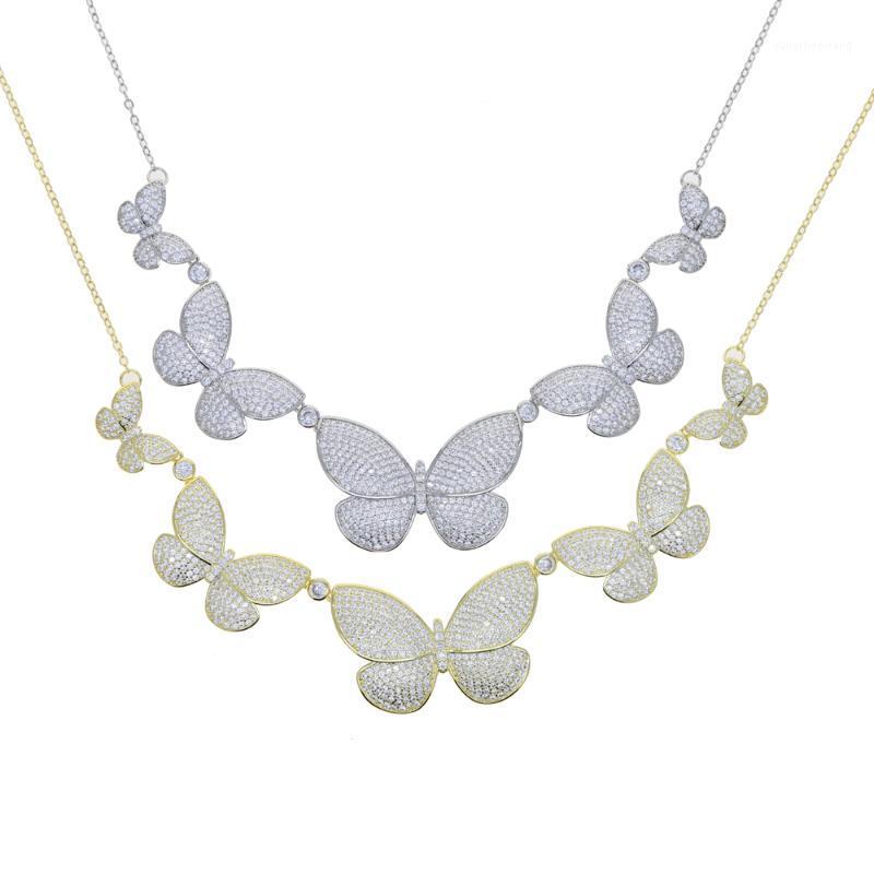 Chains 2021 Summer Delicate Butterfly Pendant Necklaces For Women Girl High Quality Iced Out Bling 5A CZ Charm Jewelry
Chains 2021 Summer Delicate Butterfly Pendant Necklaces For Women Girl High Quality Iced Out Bling 5A CZ Charm Jewelry