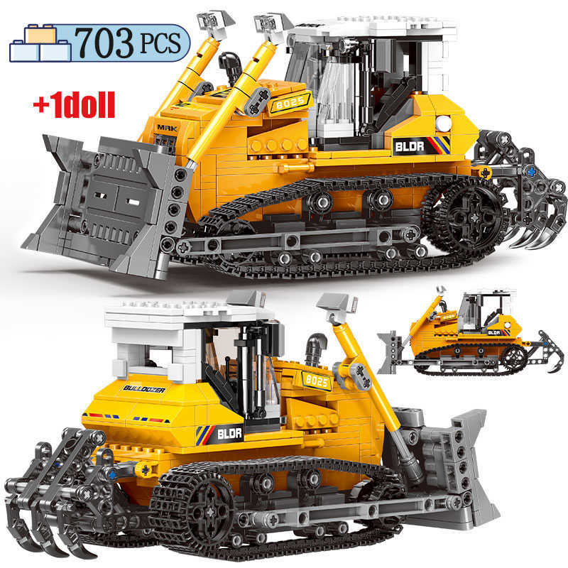 Technical Engineering Excavator Car Building Blocks Bulldozer Crane Cement Mixer Truck Bricks Toy for Children Gift
Technical Engineering Excavator Car Building Blocks Bulldozer Crane Cement Mixer Truck Bricks Toy for Children Gift