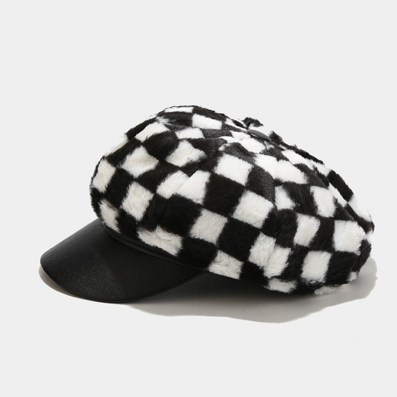 LDSLYJR 2021 imitation rabbit fur Women plaid duck tongue beret Simple casual Octagonal cap Autumn and winter joker painter hat 15, Khaki
LDSLYJR 2021 imitation rabbit fur Women plaid duck tongue beret Simple casual Octagonal cap Autumn and winter joker painter hat 15, Khaki