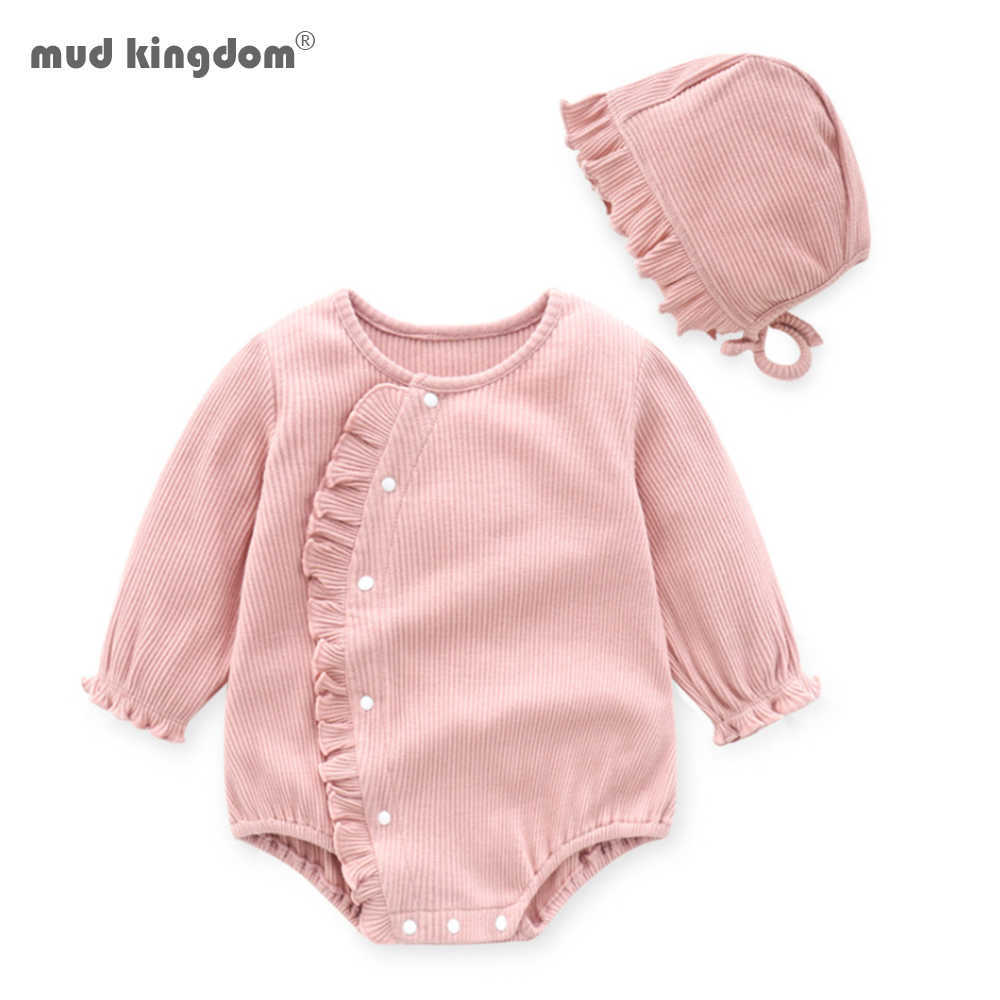 Mudkingdom Baby Bodysuit with Hat Ruffle Long Sleeve Ribbed Clothes born Clothing 210615, Beige
Mudkingdom Baby Bodysuit with Hat Ruffle Long Sleeve Ribbed Clothes born Clothing 210615, Beige