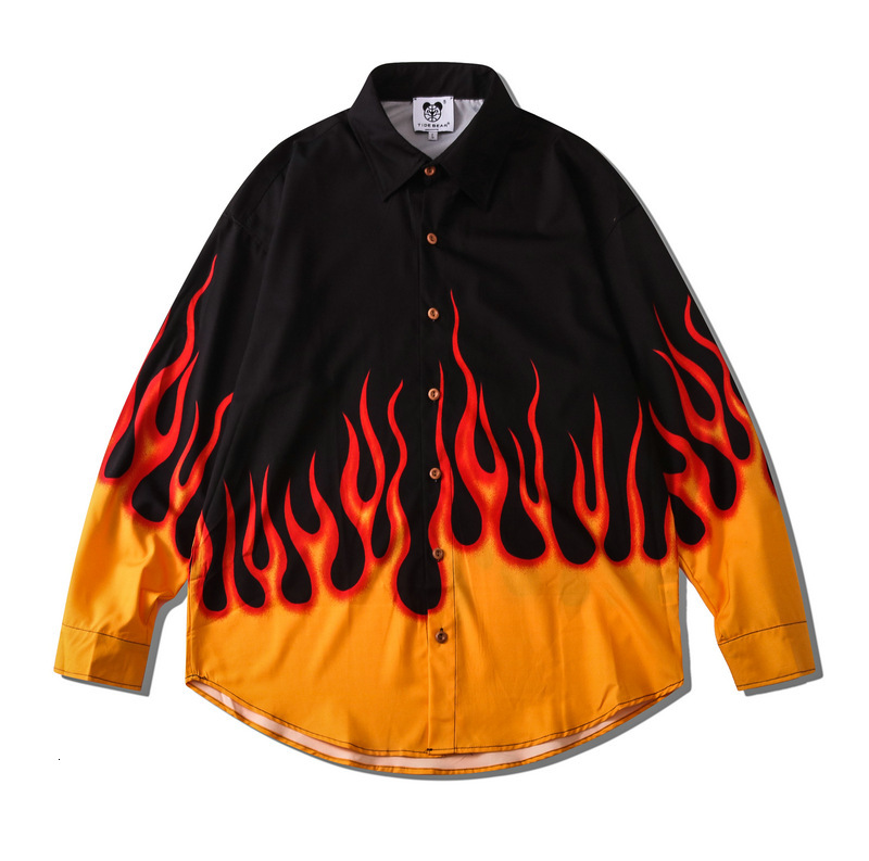 2021 Autumn Men's Fashion Flame Print Shirts Korean Style Long Sleeve Loose Oversized Shirt for Man Casual Couple Ropa Navidad 0e3s, Photo color
2021 Autumn Men's Fashion Flame Print Shirts Korean Style Long Sleeve Loose Oversized Shirt for Man Casual Couple Ropa Navidad 0e3s, Photo color
