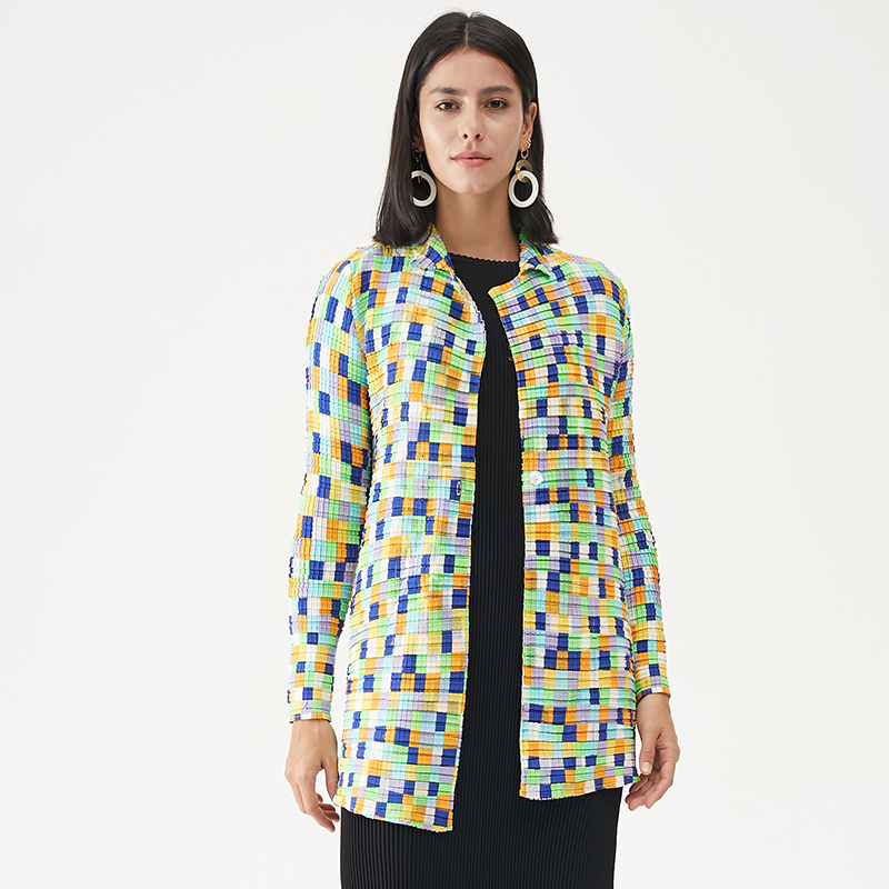 2021 New Autumn Winter Women Korean Fashion Plaid Jacket Slim Single Button Pleated Long Coat Plus Size Aesthetic Clothes Avad, Blue
2021 New Autumn Winter Women Korean Fashion Plaid Jacket Slim Single Button Pleated Long Coat Plus Size Aesthetic Clothes Avad, Blue