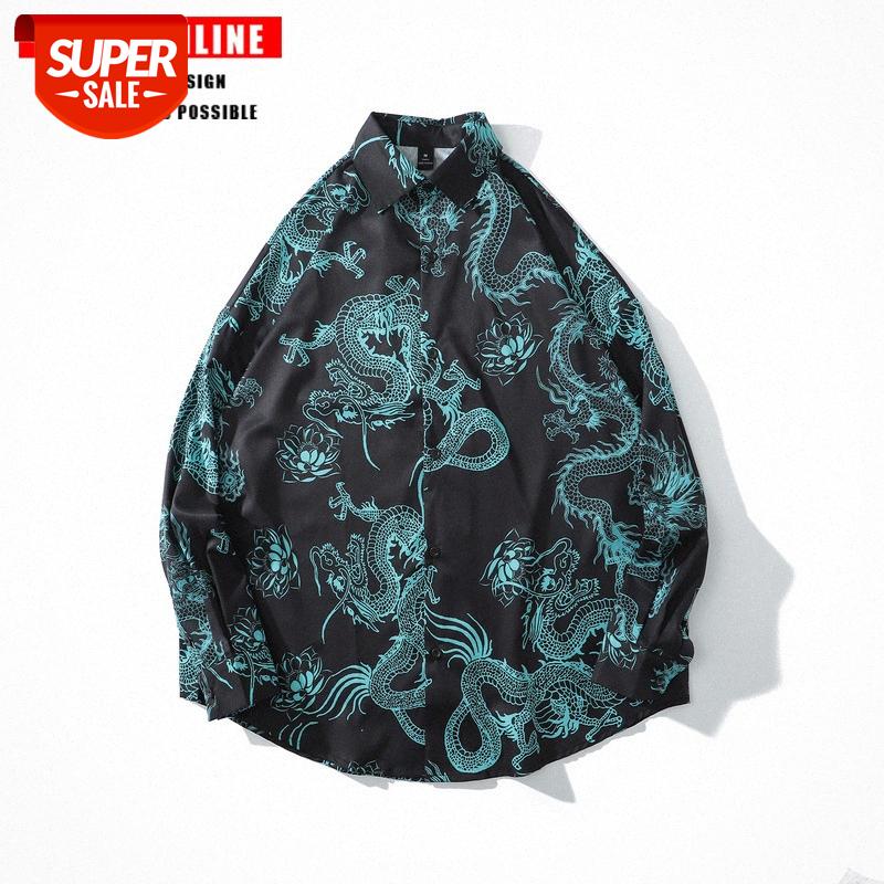 TKPA Fully Printed Chinese Dragon Loose Long Sleeve Shirt Men's and Women's Hip Hop BF Lazy Style #ht5m, White;black
TKPA Fully Printed Chinese Dragon Loose Long Sleeve Shirt Men's and Women's Hip Hop BF Lazy Style #ht5m, White;black