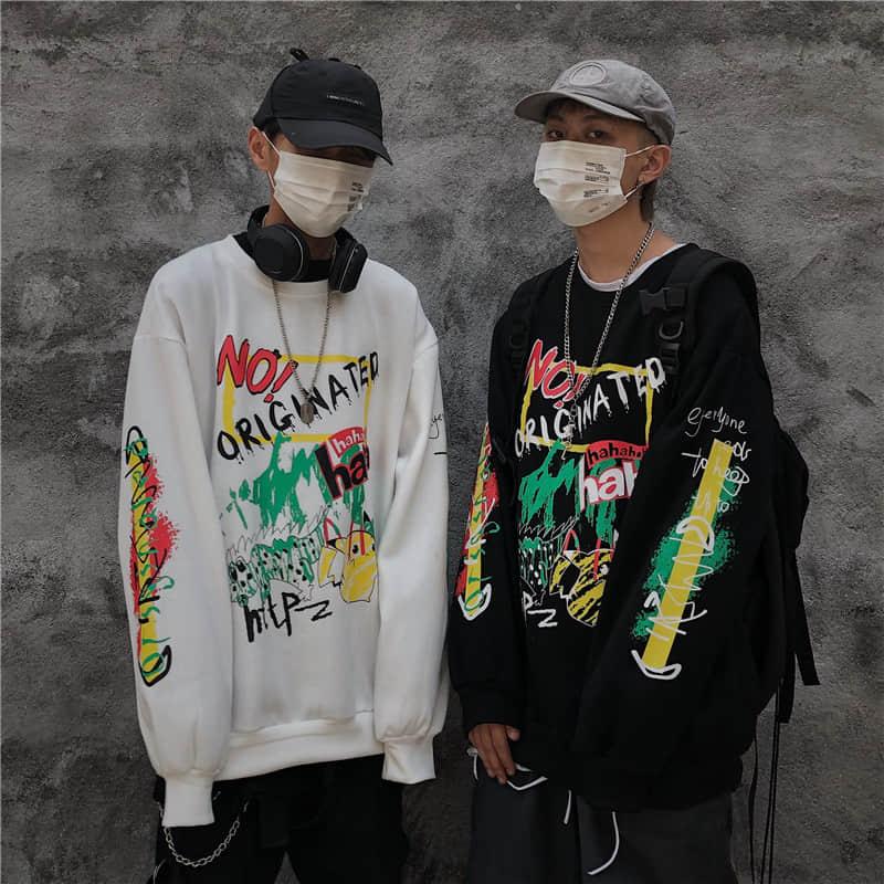 Women's Hoodies & Sweatshirts Hip Hop Graffiti Print Fleece Hooded 2021 Spring Women Men Casual Pullover Sweatshirt Streetwear Fashion Haraj, Black
Women's Hoodies & Sweatshirts Hip Hop Graffiti Print Fleece Hooded 2021 Spring Women Men Casual Pullover Sweatshirt Streetwear Fashion Haraj, Black