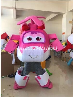 Mascot Costumes EVA Washable cotton Superwings Mascot Costumes walking cartoon Apparel Airplane Mascotter Fancy Dress Christmas
Mascot Costumes EVA Washable cotton Superwings Mascot Costumes walking cartoon Apparel Airplane Mascotter Fancy Dress Christmas
