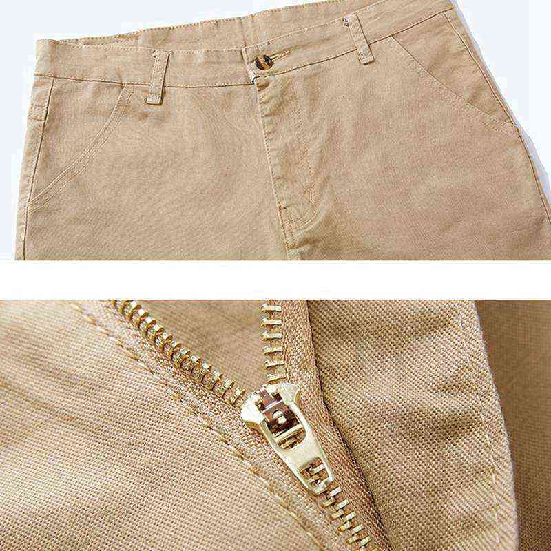 high quality Large Size 10XL 135KG Summer autumn Men Pants Trousers Stretch Elasticity Loose Men Classic Khaki Office Pants 52 211112