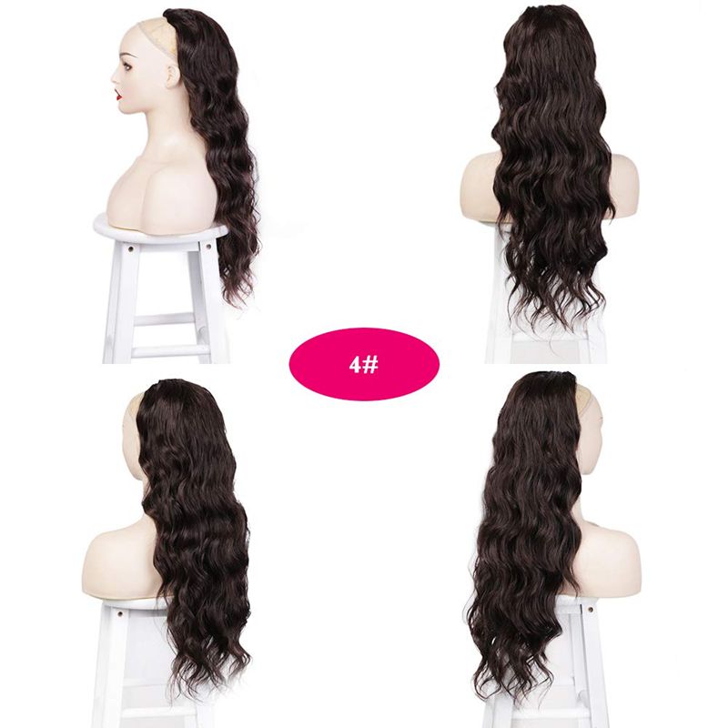 wig 24inch high temperature silk body wave natural synthetic hair wigs women wigs