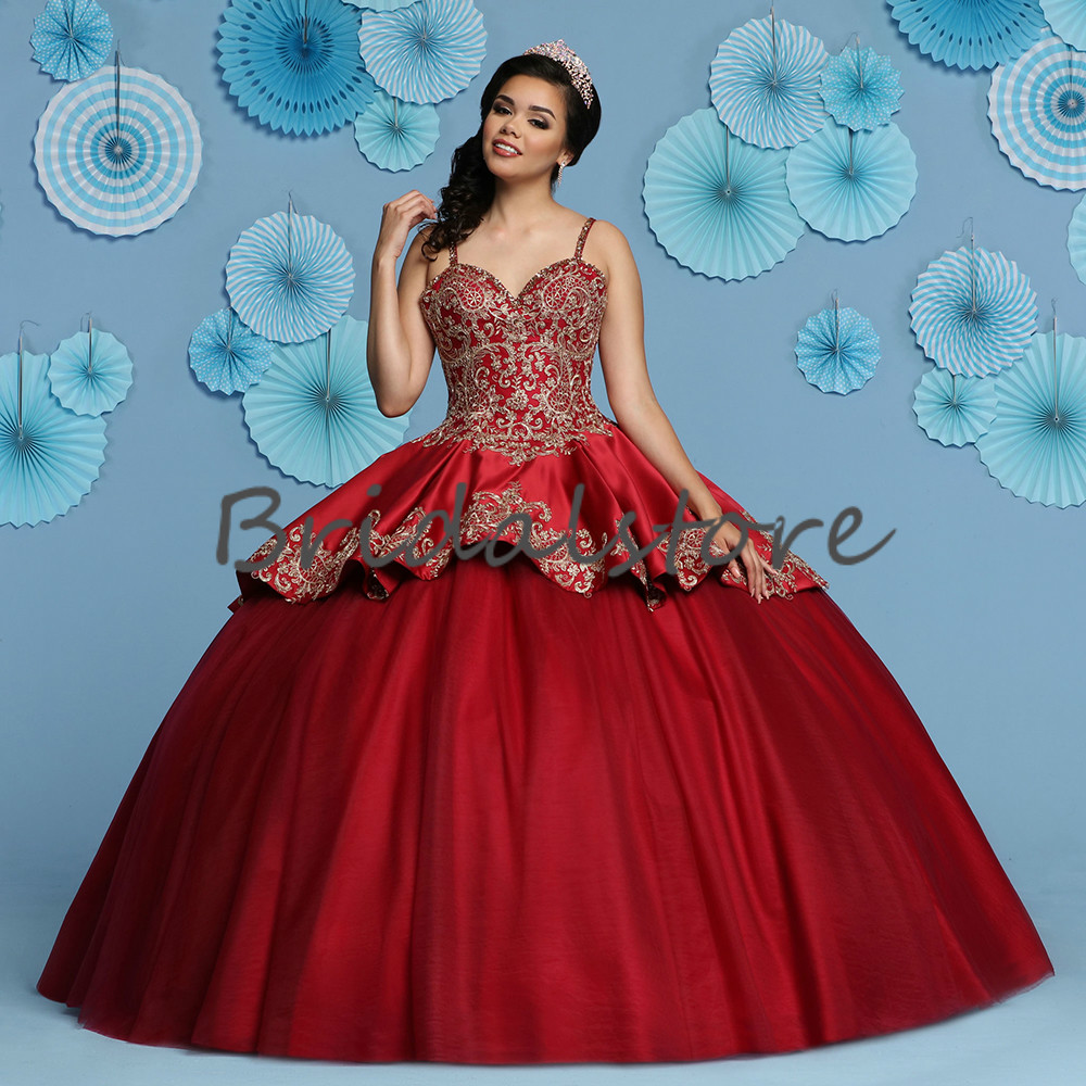 Sweet 15 Royal Blue Two Piece Quinceanera Dresses Mexican With Jacket Spaghetti Straps Sweetheart Fluffy Ball Gown Burgundy Prom Dress For Night Eveni