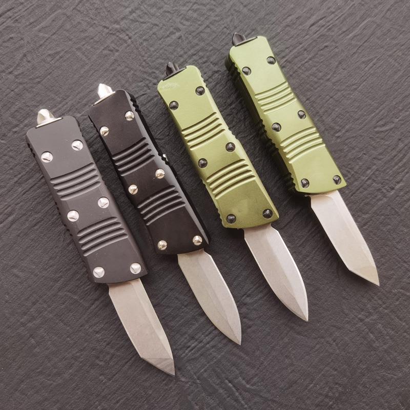 NEW Mini Automatic Knives 5.5'' Matte D2 Steel Blade Black Green Aluminum Handle Outdoor Camping Tactical Knife Pocket self-d Gutv
NEW Mini Automatic Knives 5.5'' Matte D2 Steel Blade Black Green Aluminum Handle Outdoor Camping Tactical Knife Pocket self-d Gutv