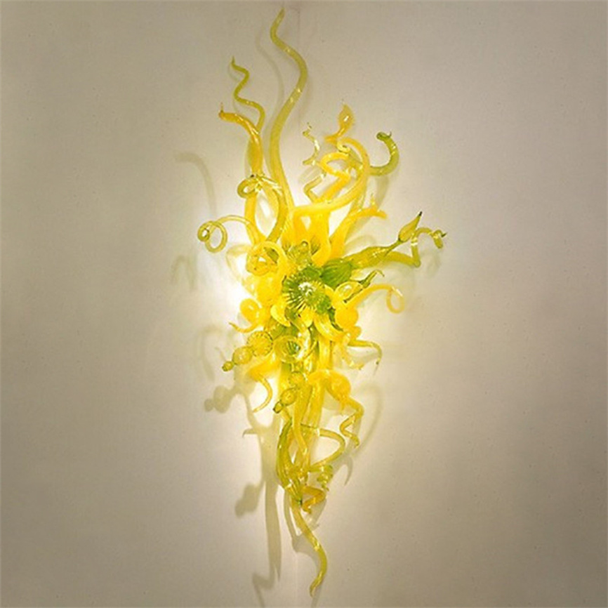 Hand Blown Glass Lamp Flower Sconce European Mounted Lamps with LED Bulbs Wall Light Bathroom Home Decoration Modern
Hand Blown Glass Lamp Flower Sconce European Mounted Lamps with LED Bulbs Wall Light Bathroom Home Decoration Modern