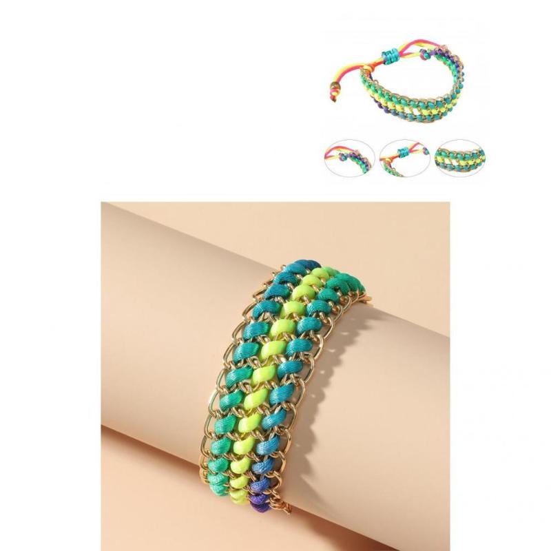 Bangle Lightweight Beautiful Multicolor Handmade Woven Friendship Wristband For Outdoor
Bangle Lightweight Beautiful Multicolor Handmade Woven Friendship Wristband For Outdoor