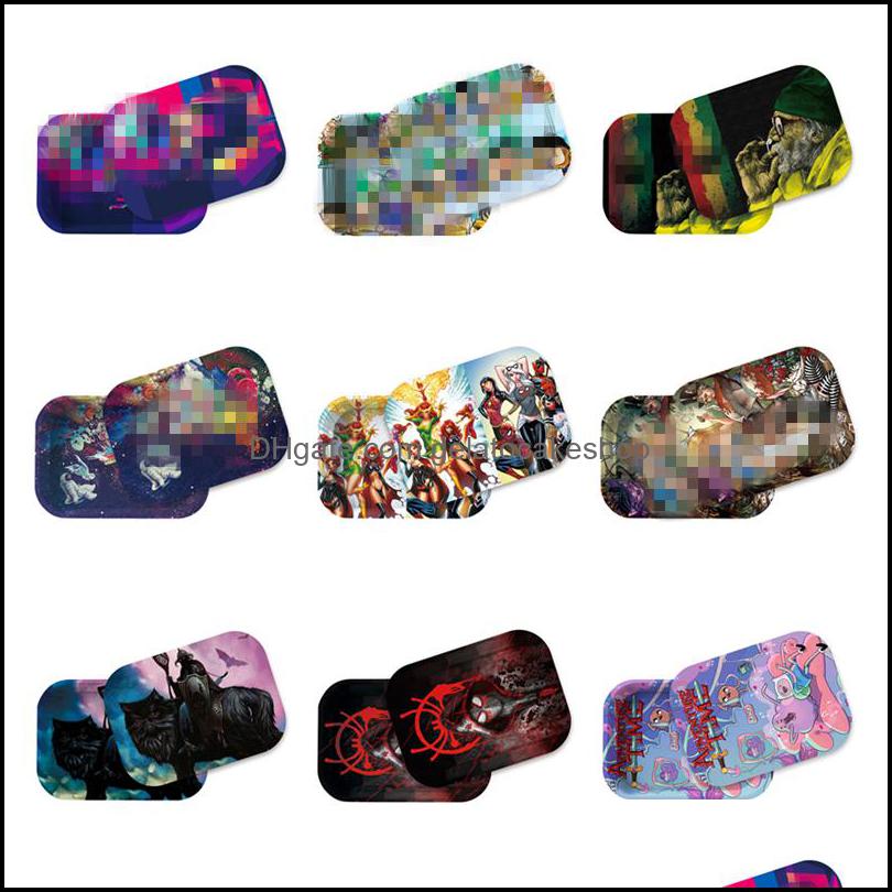 Iron Plate Storage Tray Cigarette Essential Accessories Rolling Trays 18Cm 14Cm With The Magnetic Er Plates Pattern 23 Styles Drop Delivery
Iron Plate Storage Tray Cigarette Essential Accessories Rolling Trays 18Cm 14Cm With The Magnetic Er Plates Pattern 23 Styles Drop Delivery