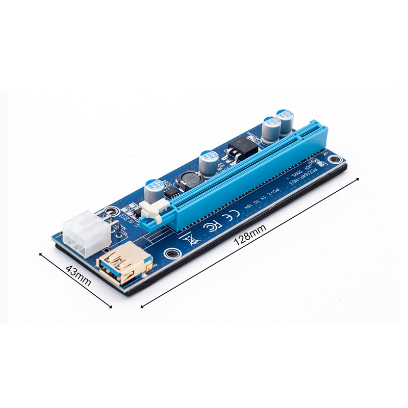 Golden 009S 008S PCI-E Pcie Riser Cables 1X 4x 8x 16x Extender Adapter Card SATA 15pin to 6 pin USB3.0 Cable