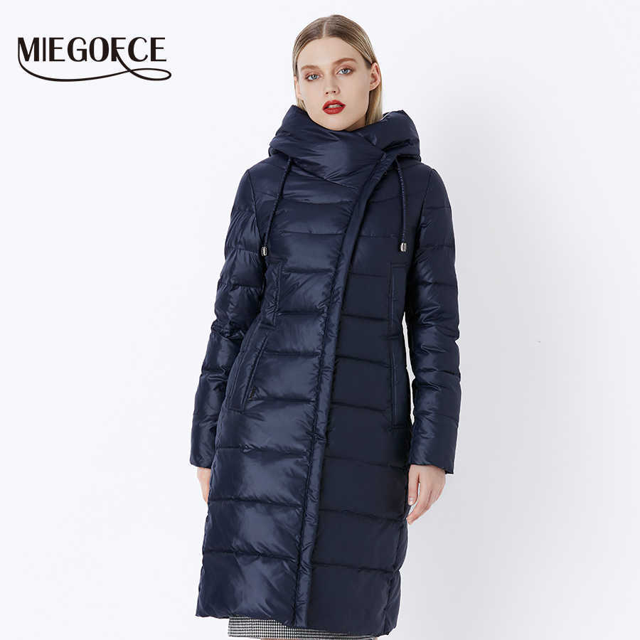 MIEGOFCE Coat Jacket Winter Women's Hooded Warm Parkas Bio Fluff Parka Coat Hight Quality Female Winter Collection 210819