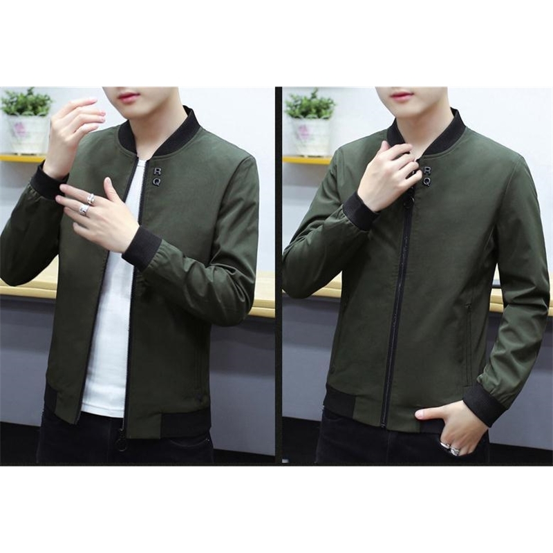 new spring men jacket fashion gradient color thin hooded sweatshirt mens slim zipper M5XL 401 T200601