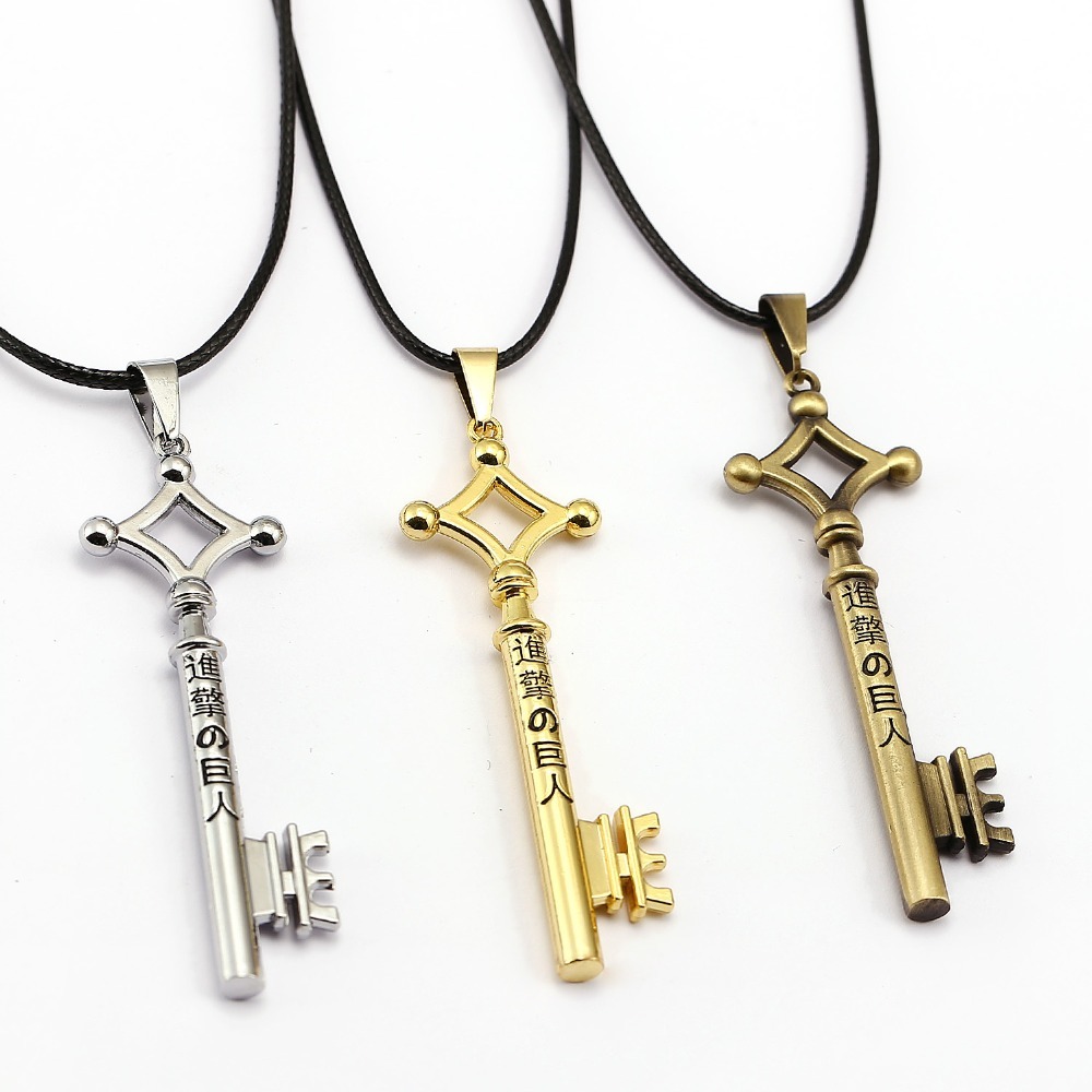 Anime Attack on Titan Eren Jaeger's Key Necklace Pendants Vintage Shingeki no Kyojin Necklace Cosplay Accessories Figure Gift 93
Anime Attack on Titan Eren Jaeger's Key Necklace Pendants Vintage Shingeki no Kyojin Necklace Cosplay Accessories Figure Gift 93