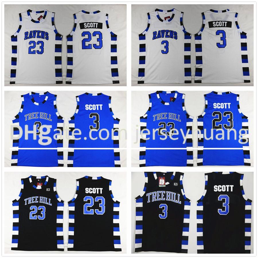 NCAA One Tree Hill Ravens 3 Lucas Scott Jerseys 23 Nathan Black Basketball Jersey Brother Movie White Blue
NCAA One Tree Hill Ravens 3 Lucas Scott Jerseys 23 Nathan Black Basketball Jersey Brother Movie White Blue