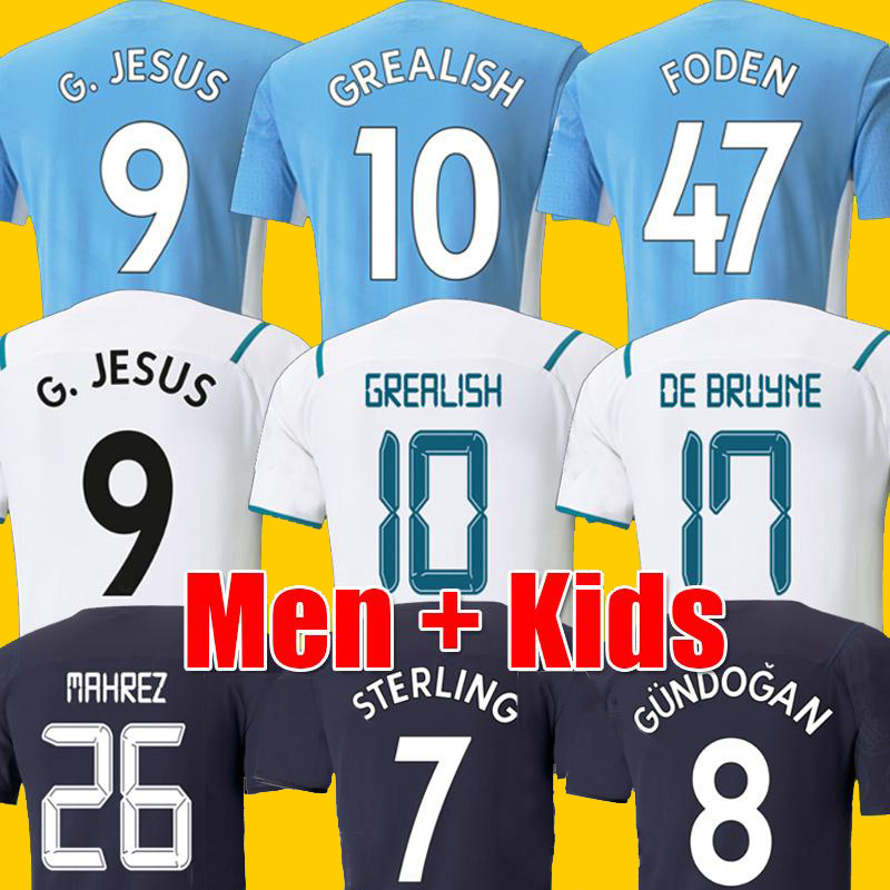 21 22 GREALISH MANS cities STERLING fans player version soccer jersey MAHREZ JESUS DE BRUYNE FODEN 2021 2022 football tops shirts + kids kit sets uniform, Home kids
21 22 GREALISH MANS cities STERLING fans player version soccer jersey MAHREZ JESUS DE BRUYNE FODEN 2021 2022 football tops shirts + kids kit sets uniform, Home kids