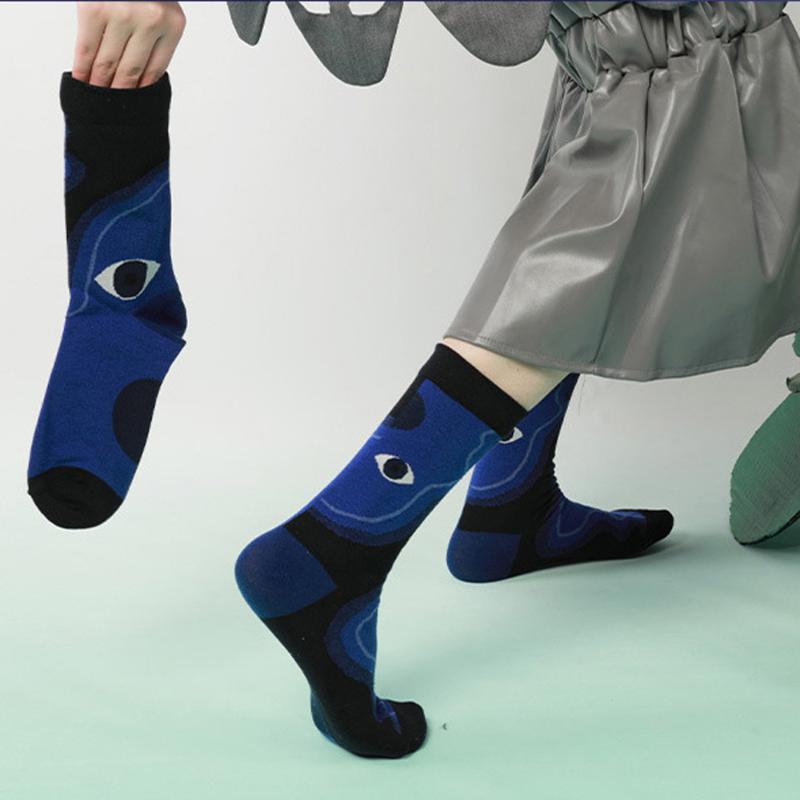 Men's Socks 1Pair Spring Summer Middle Tube Soft Cotton Fashion Natural Casual Abstract Portrait Couple Harajuku Hosiery For Men Women, Black
Men's Socks 1Pair Spring Summer Middle Tube Soft Cotton Fashion Natural Casual Abstract Portrait Couple Harajuku Hosiery For Men Women, Black