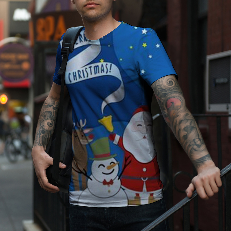 Men's abdominal muscles Christmas snowman 3D printing fashion Christmas short-sleeved breathable daily street shooting party travel vacation, White;black
Men's abdominal muscles Christmas snowman 3D printing fashion Christmas short-sleeved breathable daily street shooting party travel vacation, White;black