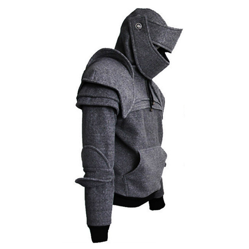 Men's sweatshirt hoodies warm Cosplay Medieval Hoodie Gothic Long Sleeve Sweatshirts Costume 201020