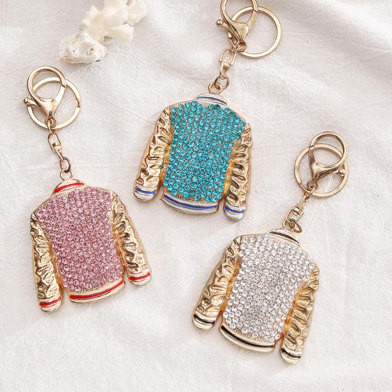 Keychains XDPQQ European And American Clothes Shape Key Pendant Personality Rhinestone Bag Chain Metal Small Gifts
Keychains XDPQQ European And American Clothes Shape Key Pendant Personality Rhinestone Bag Chain Metal Small Gifts