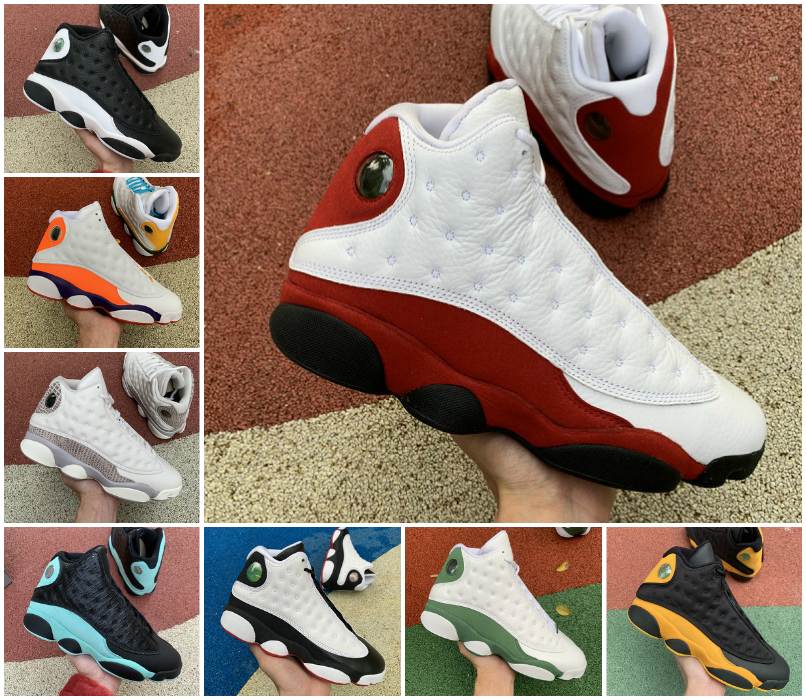 2021 Playground Jumpman 13 13s Men Basketball Shoes Flint Cap and Gown Island Green Bred court purple Aurora Green Wolf grey melo Sneakers
2021 Playground Jumpman 13 13s Men Basketball Shoes Flint Cap and Gown Island Green Bred court purple Aurora Green Wolf grey melo Sneakers