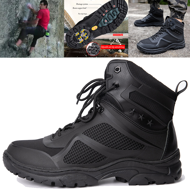Men Boots Tactical Shoes Outdoor Trekking Boots Men Antiskid Tactical Boots Hook Sole Outdoor Mountain Climbing Sports Shoes, 025sand
Men Boots Tactical Shoes Outdoor Trekking Boots Men Antiskid Tactical Boots Hook Sole Outdoor Mountain Climbing Sports Shoes, 025sand