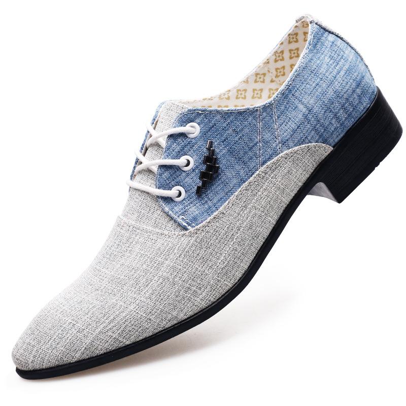 New Fashion plus size men's formal shoes size 38-48, Black