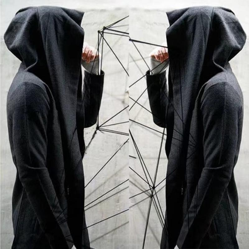 Men's Trench Coats Men Gothic Steampunk Wizard Hooded Coat Cloak Outwear Casual Black Fashion Hip Hop Stitch Long Cape Streetwear Male, Tan;black
Men's Trench Coats Men Gothic Steampunk Wizard Hooded Coat Cloak Outwear Casual Black Fashion Hip Hop Stitch Long Cape Streetwear Male, Tan;black