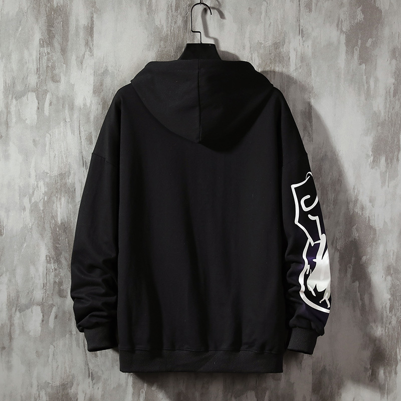 SingleRoad Oversized Mens Hoodies Men Anime Sweatshirt Hip Hop Japanese Streetwear Harajuku Black Hoodie Men Sweatshirts 201128