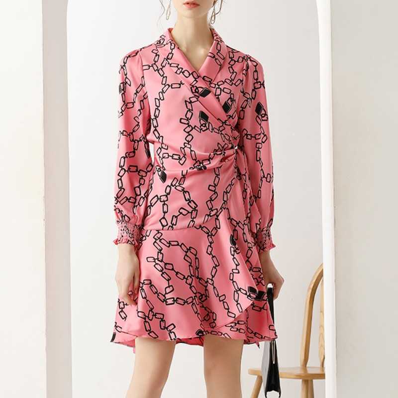 Spring Boho High Waist Chain Printed Women Dress Elegant Summer Lace-Up Fashion Wrap Asymmetric Party Vestidos 210526, Pink
Spring Boho High Waist Chain Printed Women Dress Elegant Summer Lace-Up Fashion Wrap Asymmetric Party Vestidos 210526, Pink
