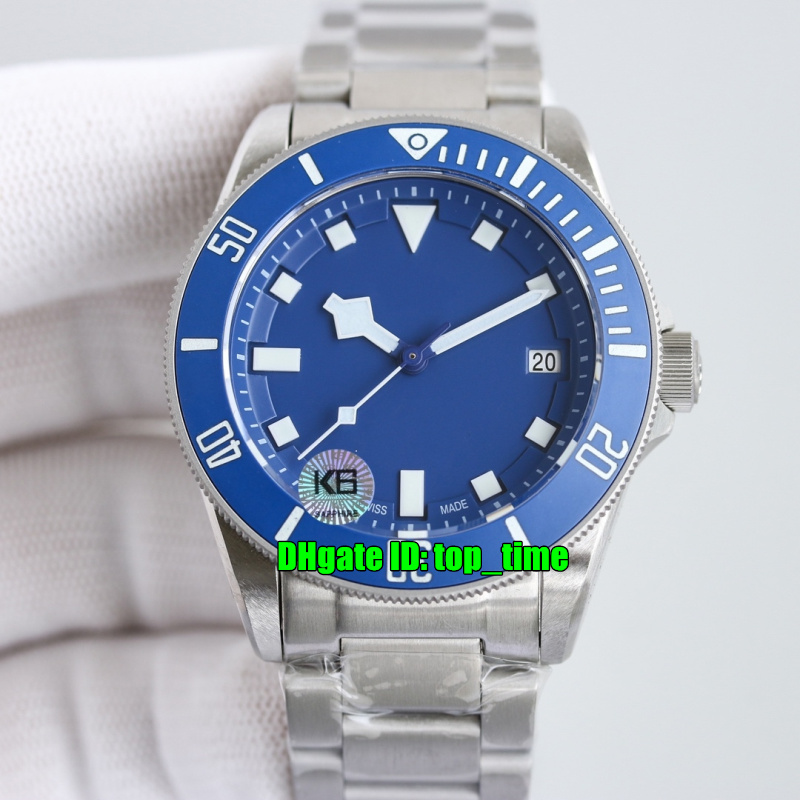 2 Styles High Quality Watches K6F 42mm 25600TB Titanium ETA2824 Automatic Mens Watch Blue Dial Titaniums Bracelet Gents Sports Wristwatches, Vip
2 Styles High Quality Watches K6F 42mm 25600TB Titanium ETA2824 Automatic Mens Watch Blue Dial Titaniums Bracelet Gents Sports Wristwatches, Vip