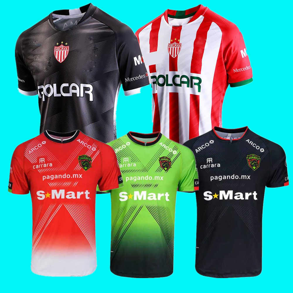 4XL 20 21 LIGA MX FC Juárez Soccer jersey Mexico Club Necaxa Home green Short sleeve Shirts Away black Maillot de foot Football uniforms GONZALE, Black;yellow