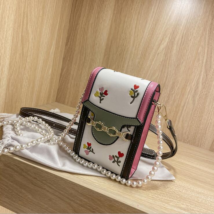 Factory wholesale women bags summer sweet fashion vertical Pearl shoulder bag street trend flower embroidery storage wallet small fresh polka dot printed handbag, Brown3(boutique box)
Factory wholesale women bags summer sweet fashion vertical Pearl shoulder bag street trend flower embroidery storage wallet small fresh polka dot printed handbag, Brown3(boutique box)