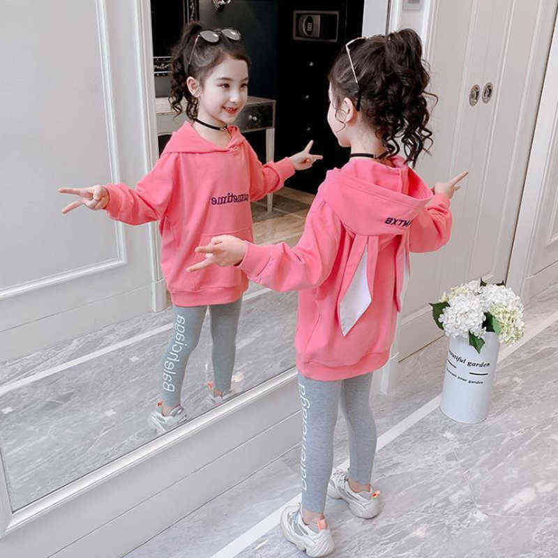 Child Girl tracksuit Clothes Set Teen Baby Tracksuit Spring Autumn Long Sleeve 2 Piece Children Suits 4 6 8 10 12 Years 211104