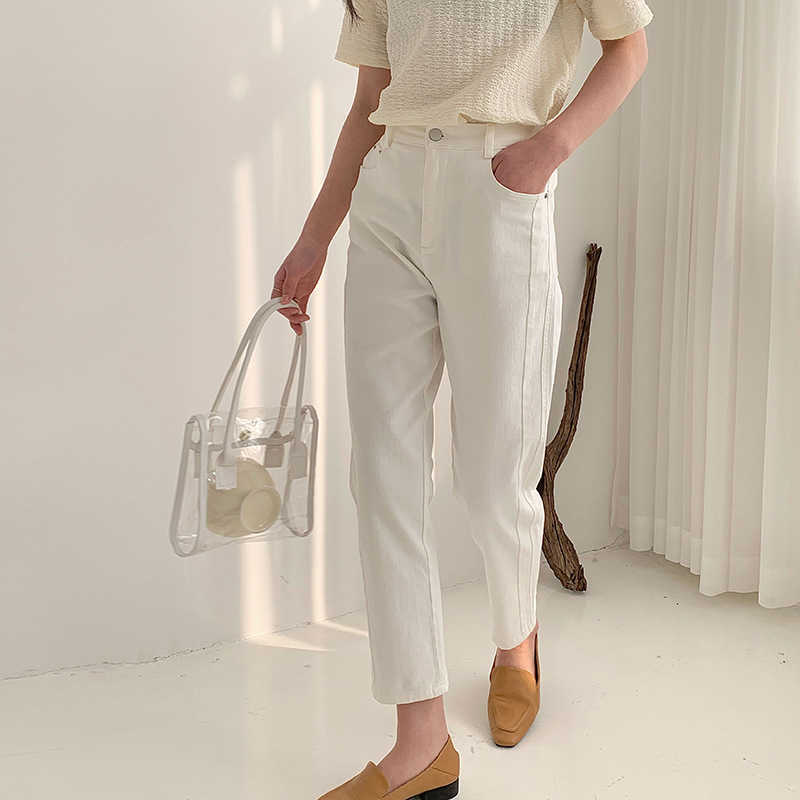High Waist Silm Stright Loose Pants for Women Casual All-match Soft Trousers Temperament Office Lady Bottoms Female Summer 210525
