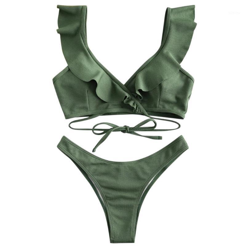 Women's Swimwear Women Bikini Set Ruffled Padded High Waist Bathing Swimsuit Beachwear Micro Female Push Up Two-piece Suit, Gn
Women's Swimwear Women Bikini Set Ruffled Padded High Waist Bathing Swimsuit Beachwear Micro Female Push Up Two-piece Suit, Gn