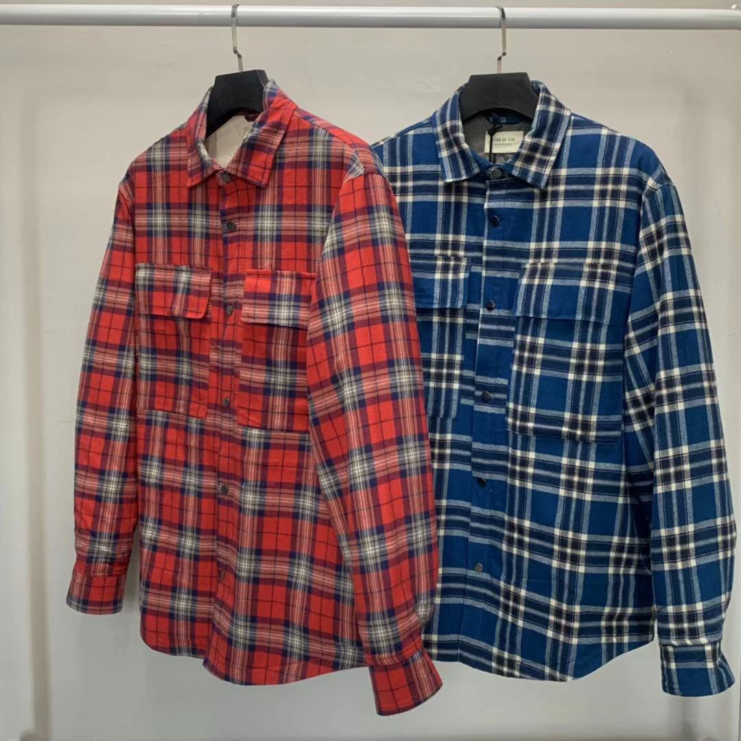 2021 New Top Quality Version Fog Sixth Collection Plaid Padded Men Women Hiphop Winter Turn Down Collar Jackets Coat Vxio, Red striped
2021 New Top Quality Version Fog Sixth Collection Plaid Padded Men Women Hiphop Winter Turn Down Collar Jackets Coat Vxio, Red striped