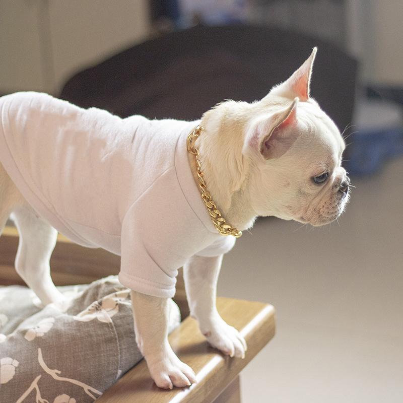 Dog Collars & Leashes Fashion Metal Chain Collar Heavy Duty Training Pitbull Pet Necklace For Small Medium Large Dogs Cuban