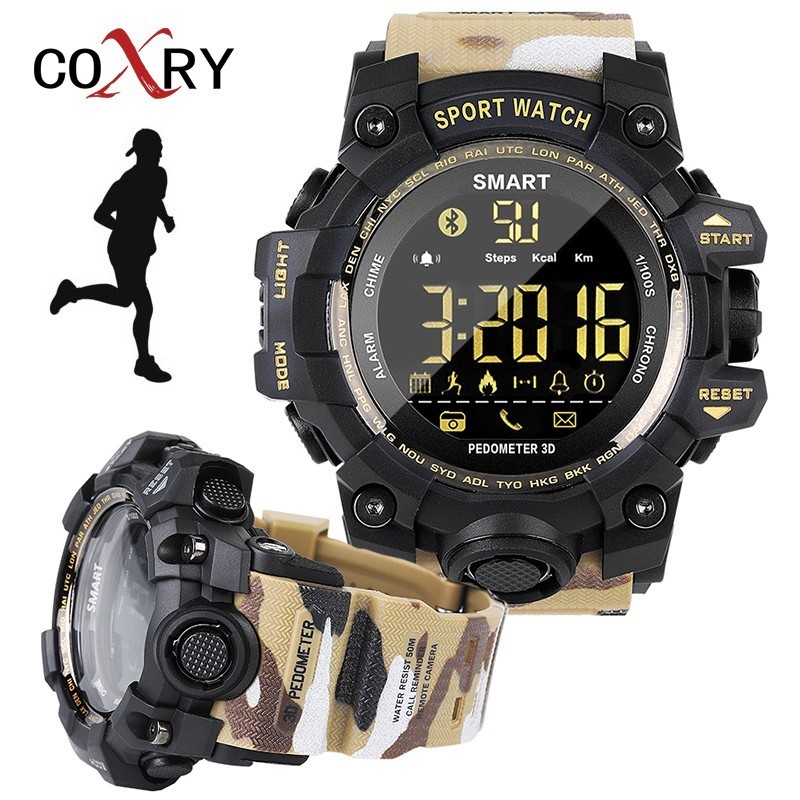 COXRY Camouflage Military Watch Digital Running Smart Watch Men Sport Watches Men Electronics Wrist Watch Stopwatch Smartwatchg, Black
COXRY Camouflage Military Watch Digital Running Smart Watch Men Sport Watches Men Electronics Wrist Watch Stopwatch Smartwatchg, Black