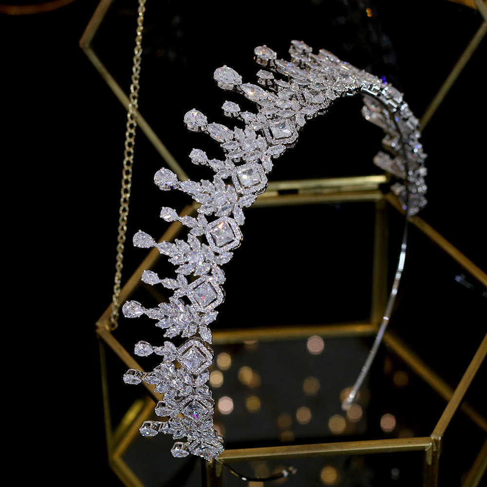 ASNORA Exquisite Tiaras Simple Crystal Crown Female Wedding Headdress Bride Graduation Jewelry Hair Accessories A00579 X0625