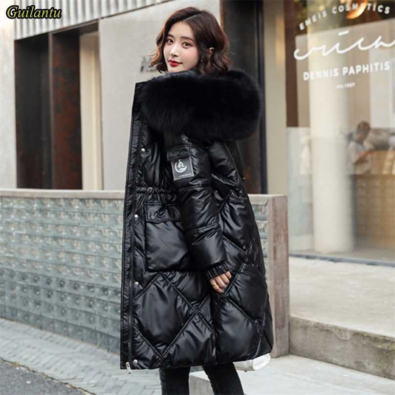 Winter Hooded Fur Collar Long Parkas Mujer Thick Warm Down Cotton Padded Jacket Women Plus Size Casual Hoodies Coat Female 211018, White
Winter Hooded Fur Collar Long Parkas Mujer Thick Warm Down Cotton Padded Jacket Women Plus Size Casual Hoodies Coat Female 211018, White