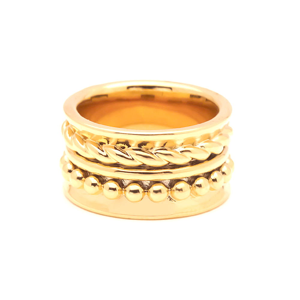 Unique metal beaded decoration adjustable brass golden wedding rings set for women ladies friends gifts anillos mujer
Unique metal beaded decoration adjustable brass golden wedding rings set for women ladies friends gifts anillos mujer