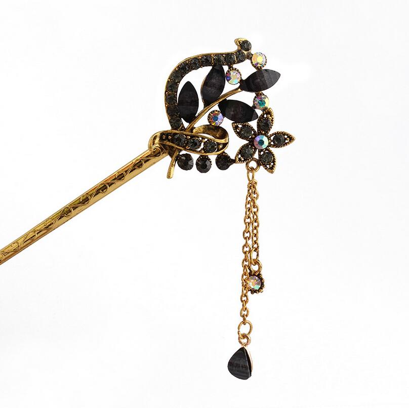 Epecket DHL The new palace women's headdress hairpin tassel step shaker DAFZ030 Hair Jewelry Hairpins