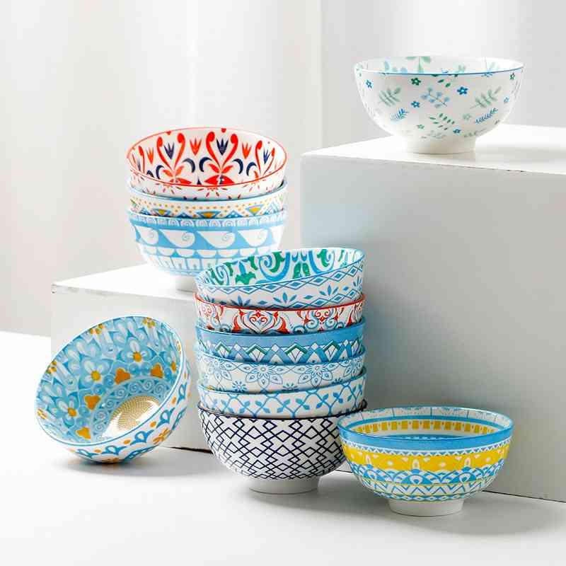 Guest rice European style 5-inch Bowl Ceramic tableware household soup atherosclerotic breakfast hand-painted bowl microwave
Guest rice European style 5-inch Bowl Ceramic tableware household soup atherosclerotic breakfast hand-painted bowl microwave
