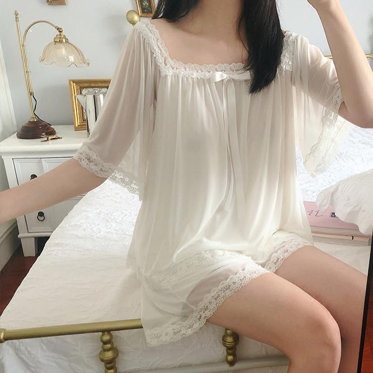 Women's Sleepwear Lolita Princess Pajama Sets Ruffle Tops+Shorts.Vintage Lady Girl's Lace Mesh Pyjamas Set.Victorian Loungewear, Black;red
Women's Sleepwear Lolita Princess Pajama Sets Ruffle Tops+Shorts.Vintage Lady Girl's Lace Mesh Pyjamas Set.Victorian Loungewear, Black;red