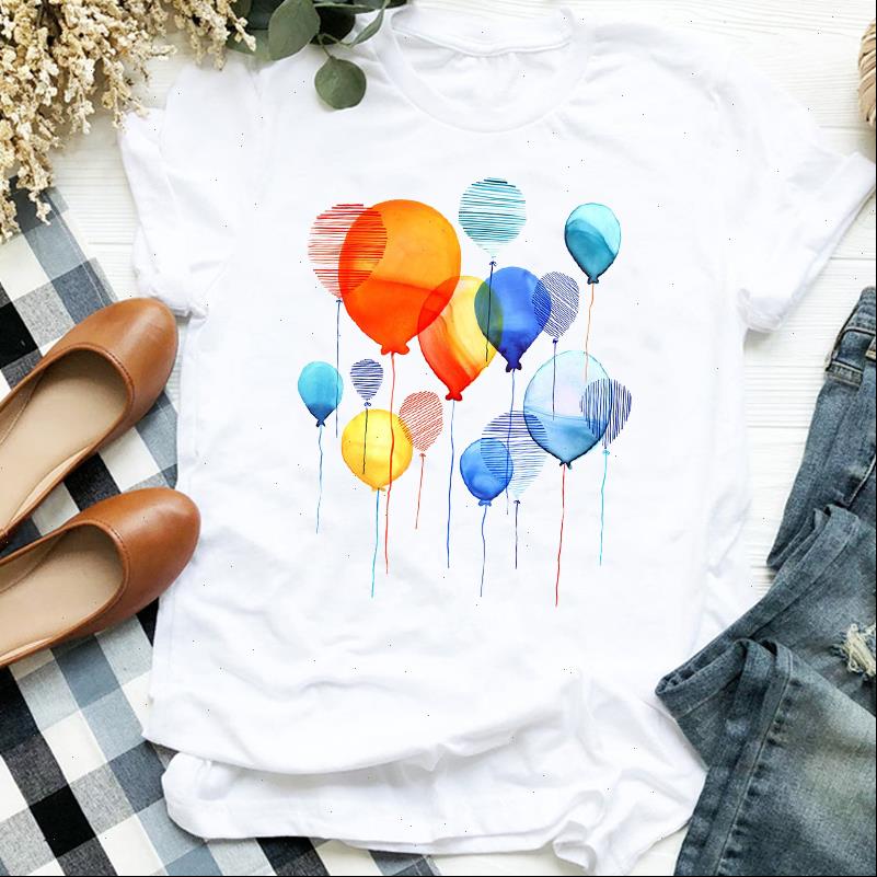 womens t shirts watercolor balloon print shirt women short sleeve o neck loose tshirt tee female clothes mujer, White
womens t shirts watercolor balloon print shirt women short sleeve o neck loose tshirt tee female clothes mujer, White