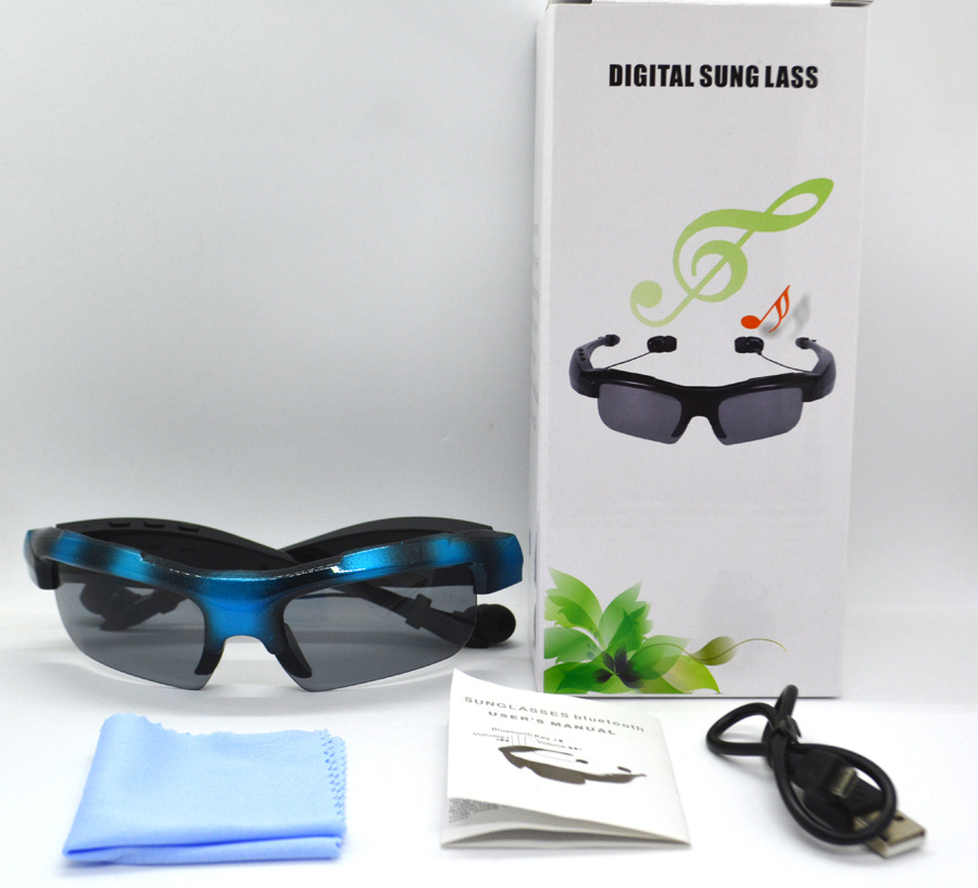 New Sport Sunglasses Bluetooth 4.1 Headset Sunglass Stereo mp3 Bluetooth Wireless Sports Headphone Handsfree mp3 Music Player Free DHL