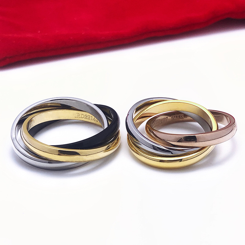 Fashion women's three plain ring rings popular in 2021, hot new style luxury high-end jewelry
Fashion women's three plain ring rings popular in 2021, hot new style luxury high-end jewelry